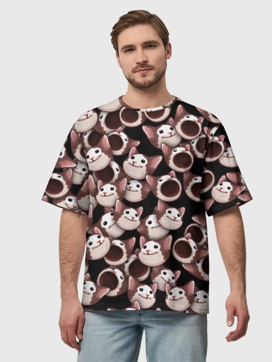 Men's oversized cotton T-shirt
