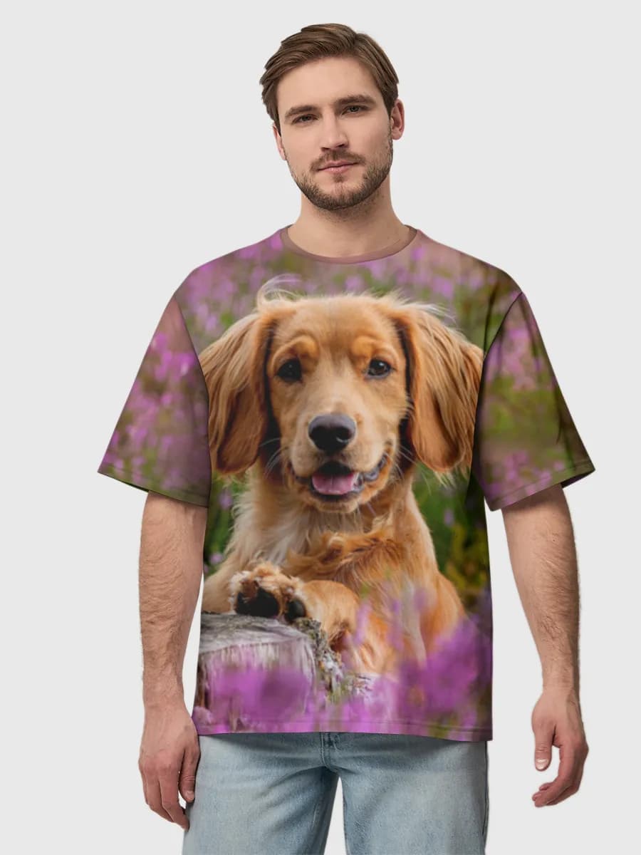 Men's oversized cotton T-shirt