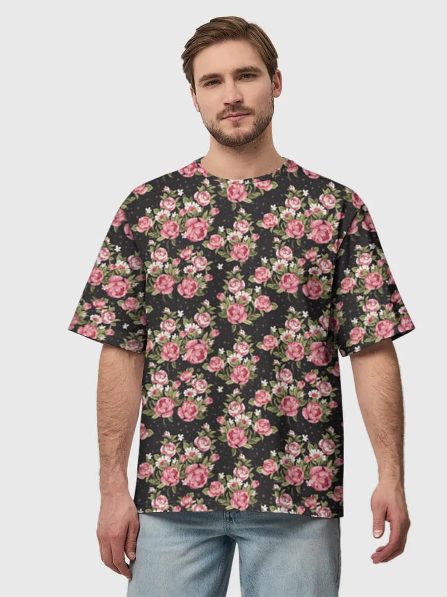 Herren Oversized Baumwoll T-Shirt