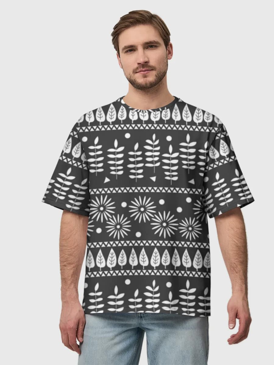 Men's oversized cotton T-shirt