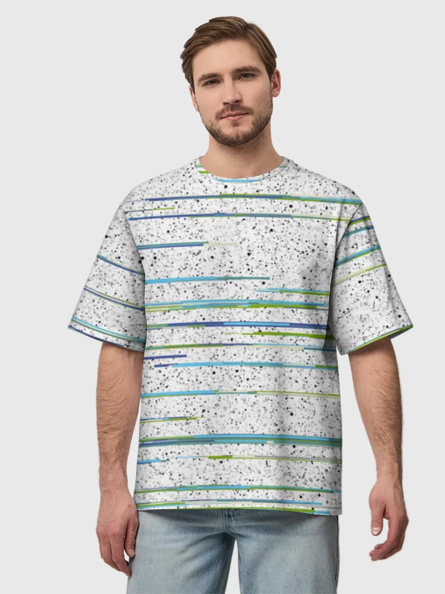 Men's oversized cotton T-shirt
