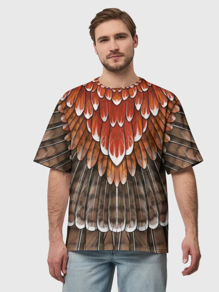 メンズ ビッグシルエット コットンTシャツ