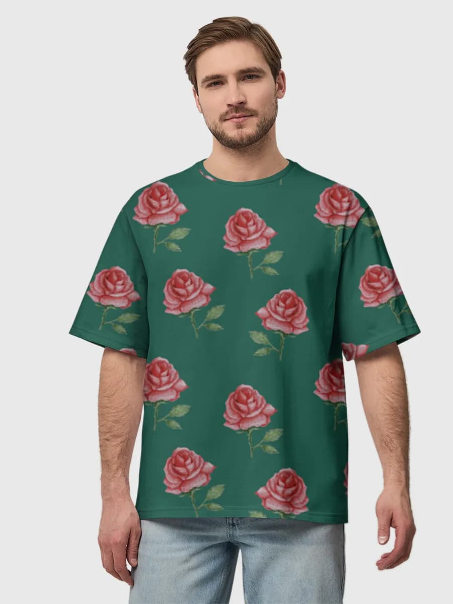 Herren Oversized Baumwoll T-Shirt