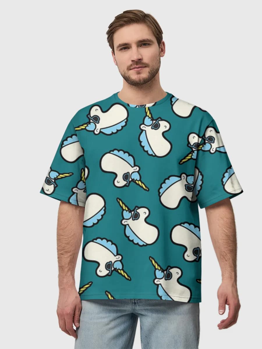 メンズ ビッグシルエット コットンTシャツ
