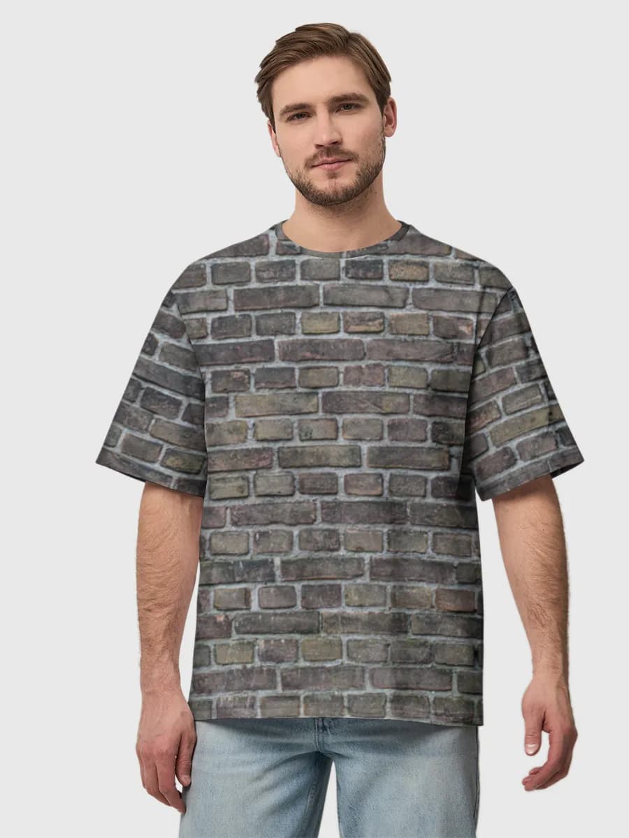 Camiseta de algodón extragrande para hombre