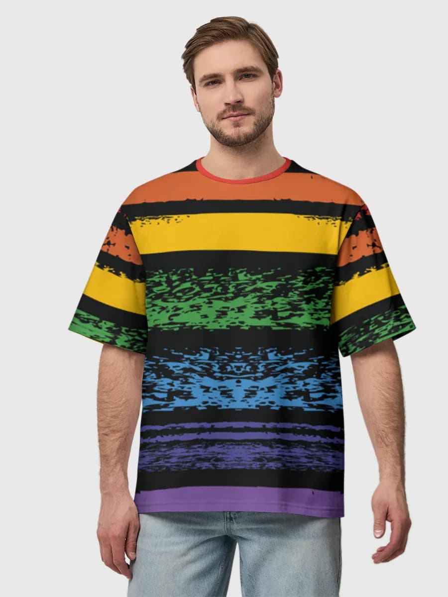 Men's oversized cotton T-shirt