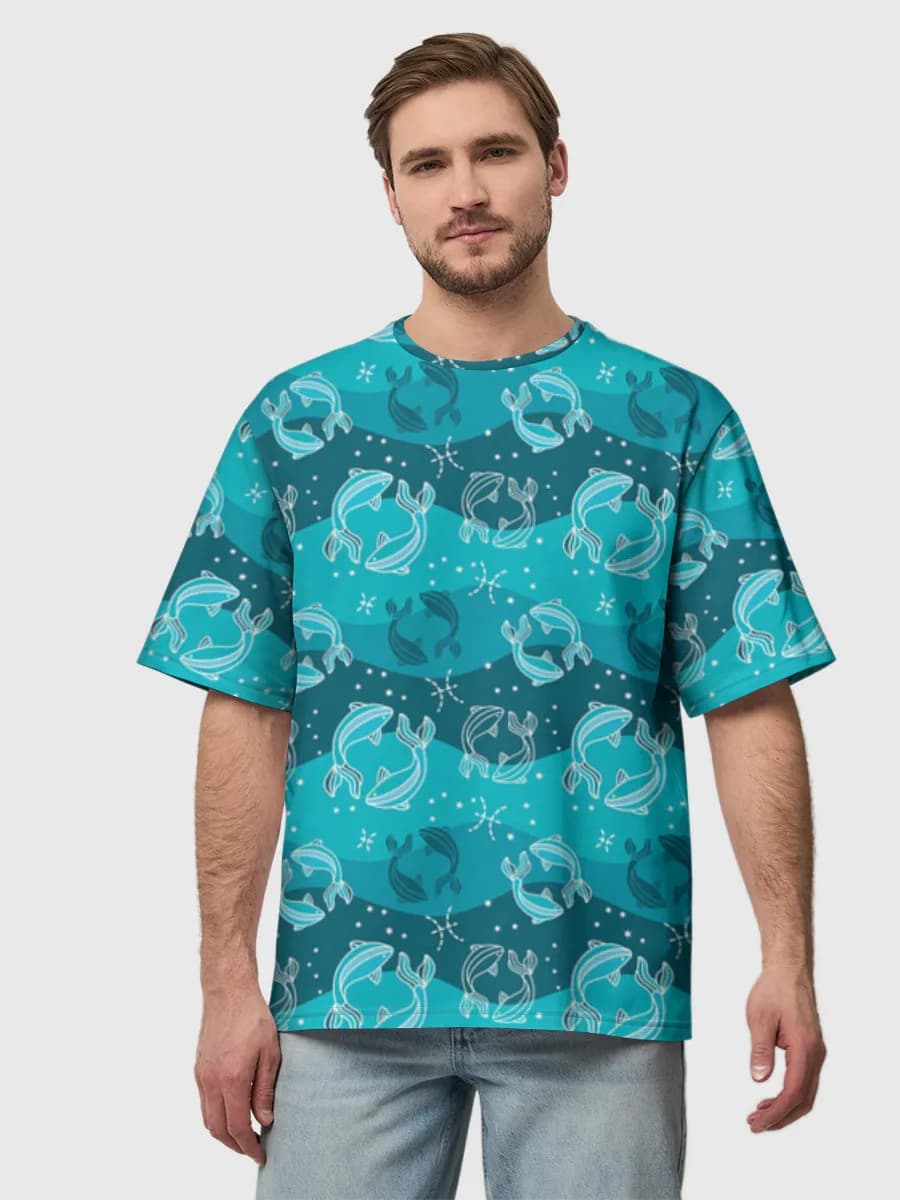 Men's oversized cotton T-shirt