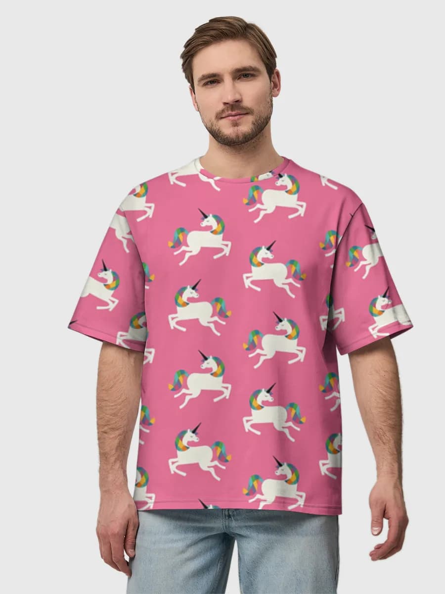 Camiseta de algodón extragrande para hombre