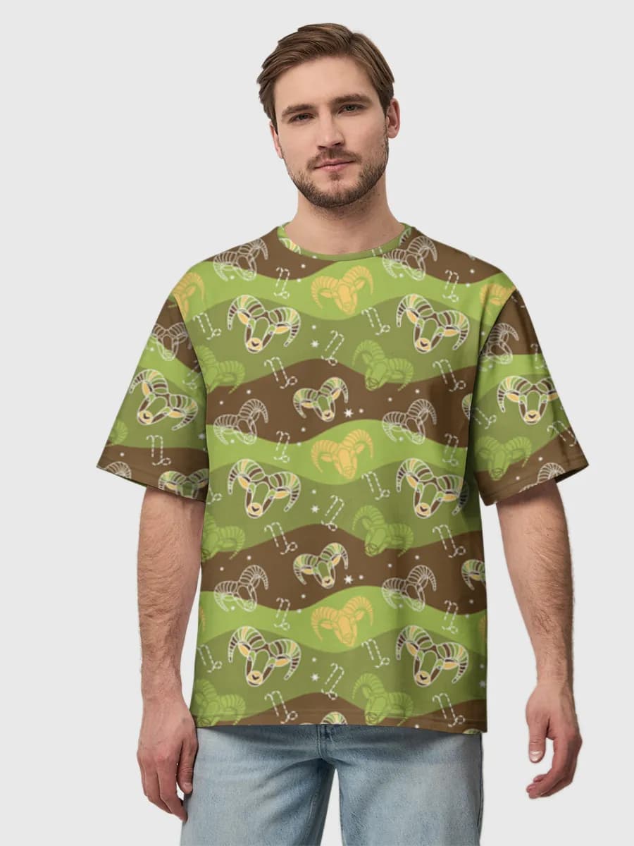 Men's oversized cotton T-shirt