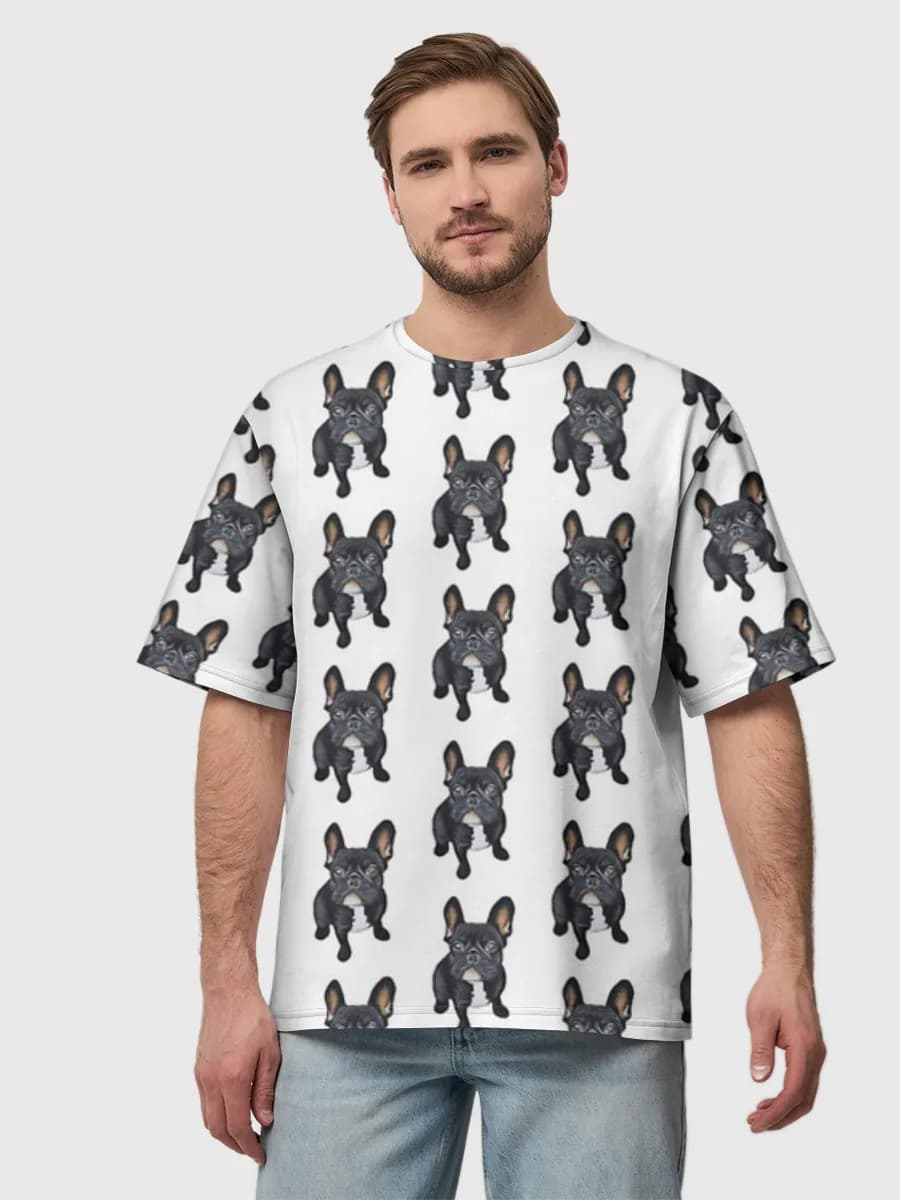 Men's oversized cotton T-shirt