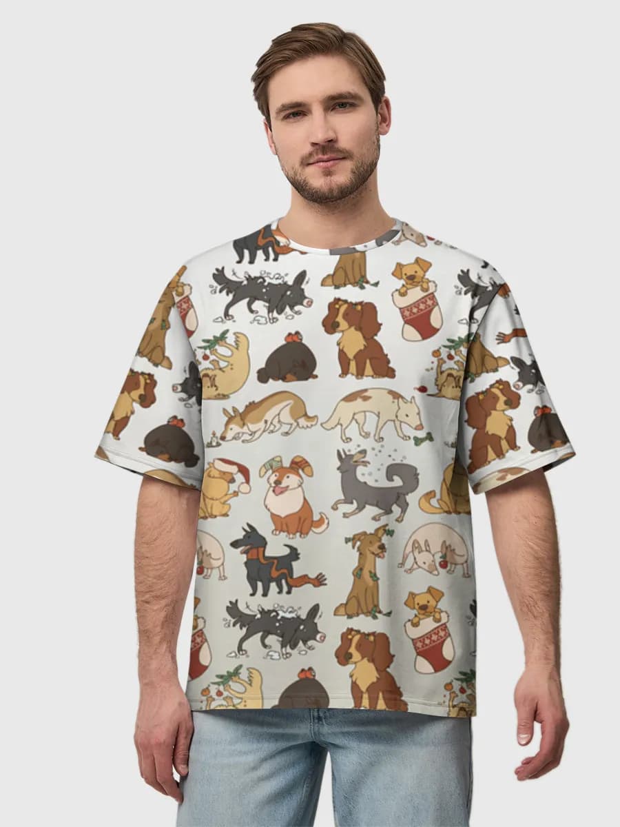 Men's oversized cotton T-shirt
