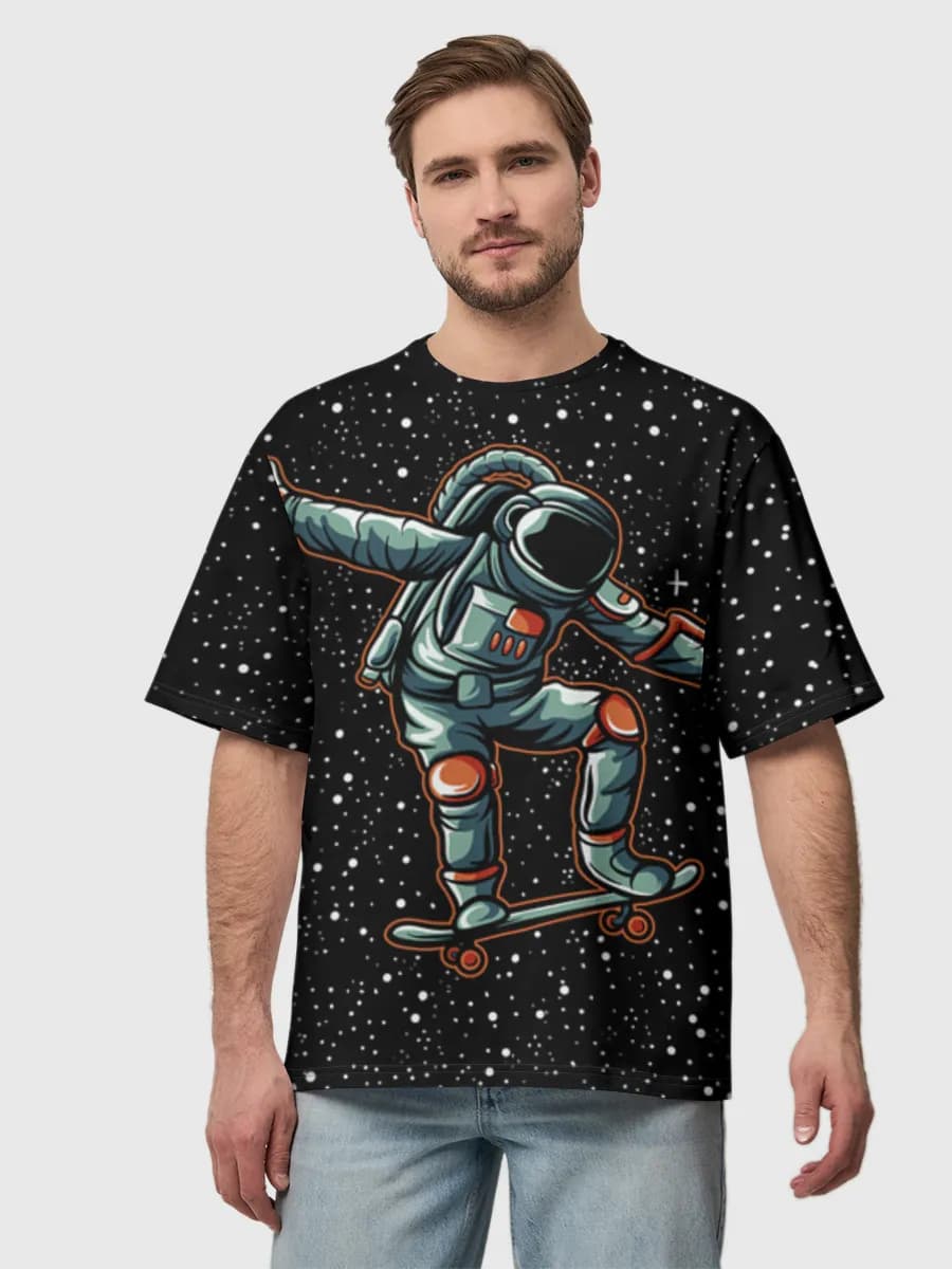 Men's oversized cotton T-shirt