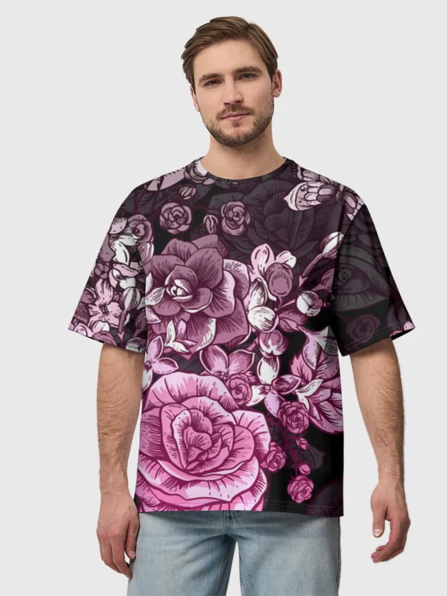 Herren Oversized Baumwoll T-Shirt