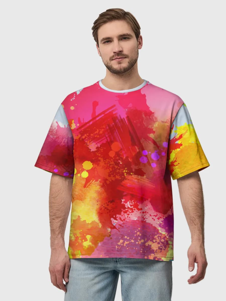 Herren Oversized Baumwoll T-Shirt