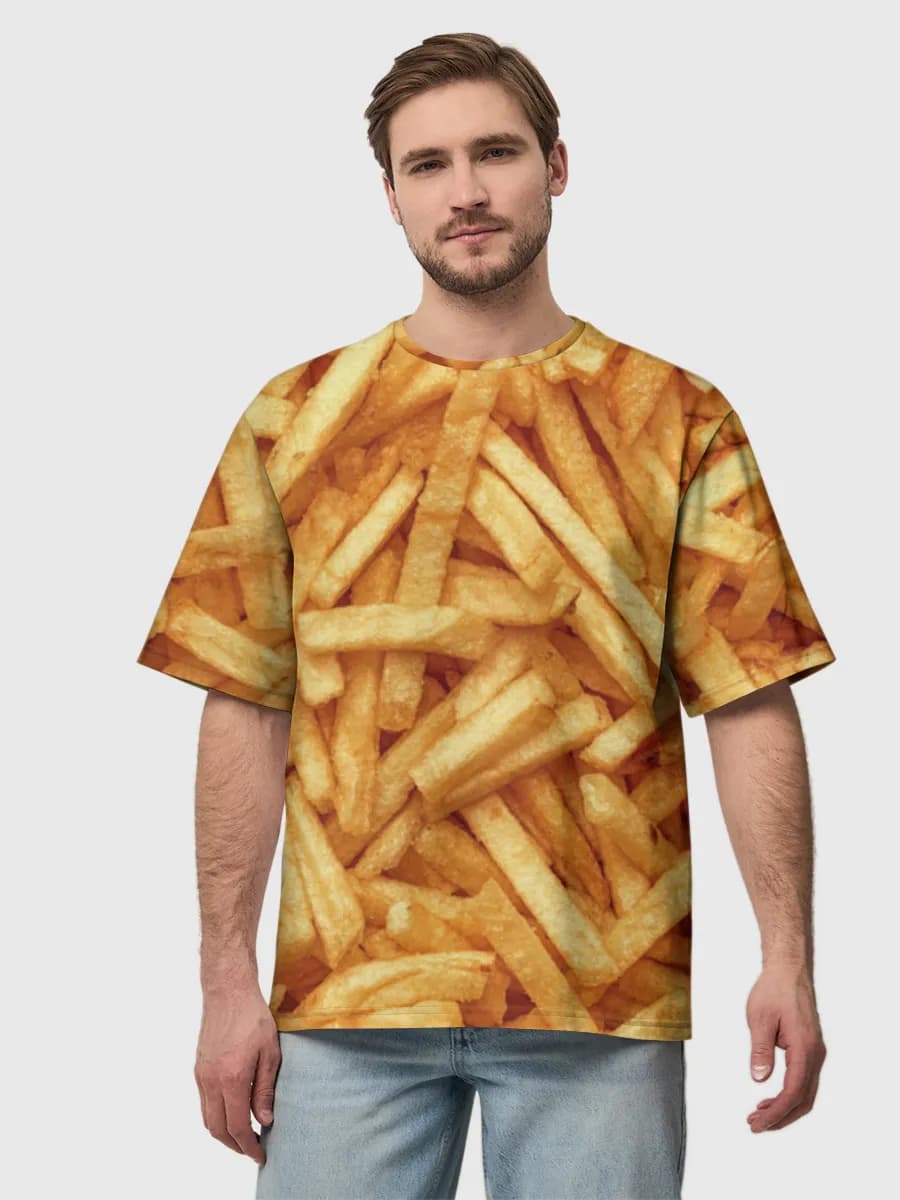 メンズ ビッグシルエット コットンTシャツ