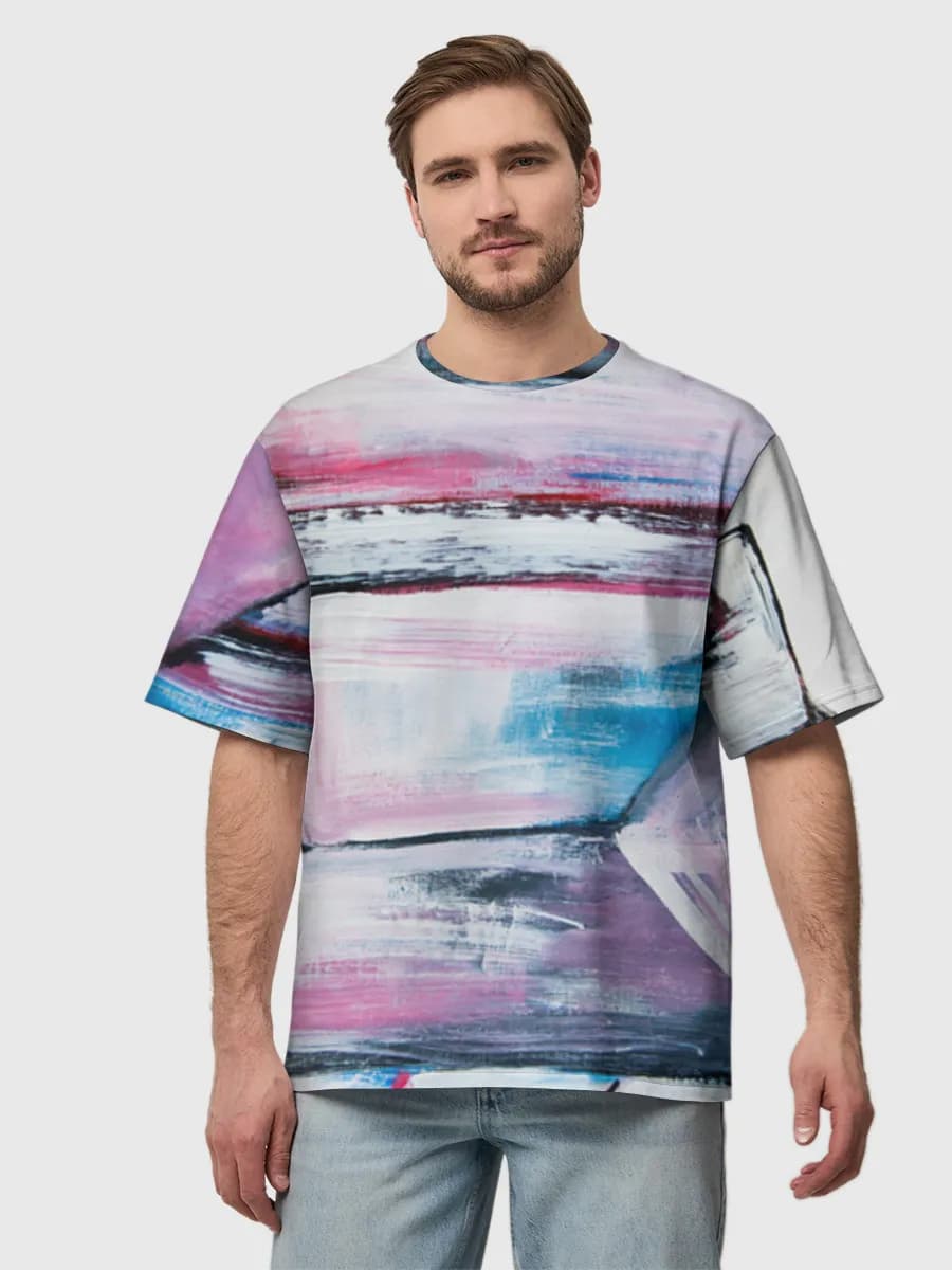 Men's oversized cotton T-shirt