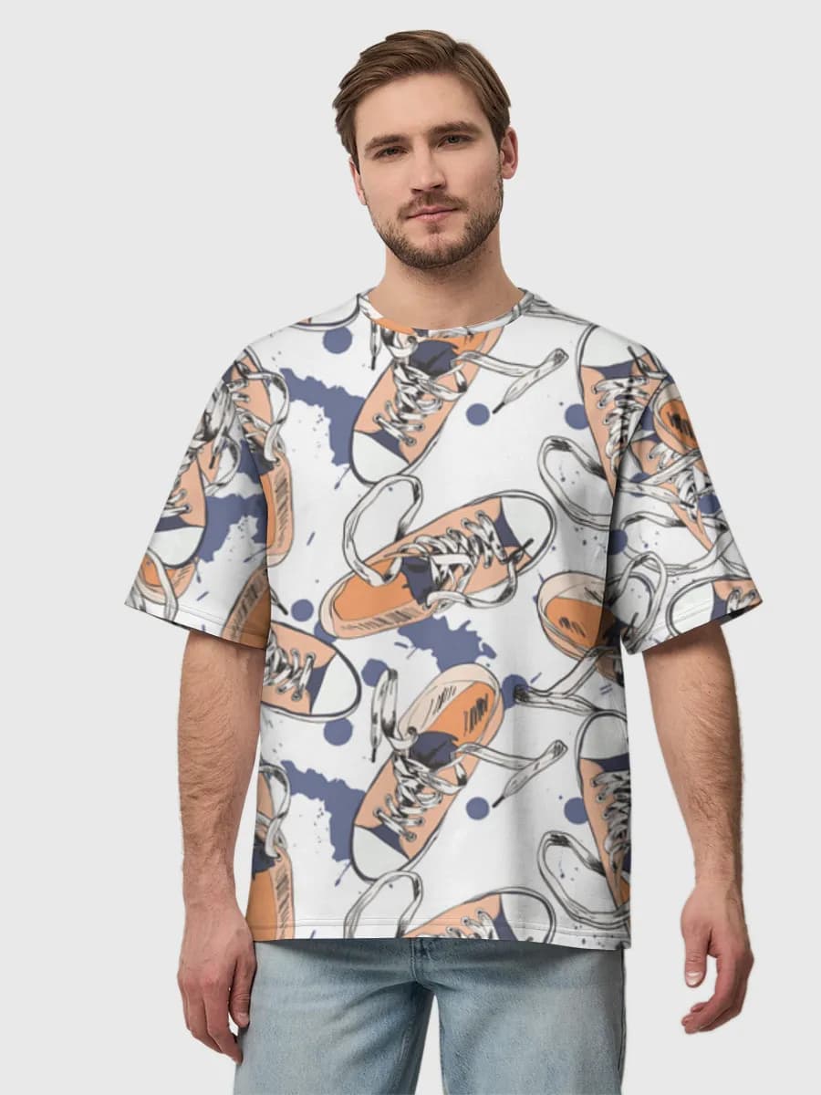 Men's oversized cotton T-shirt