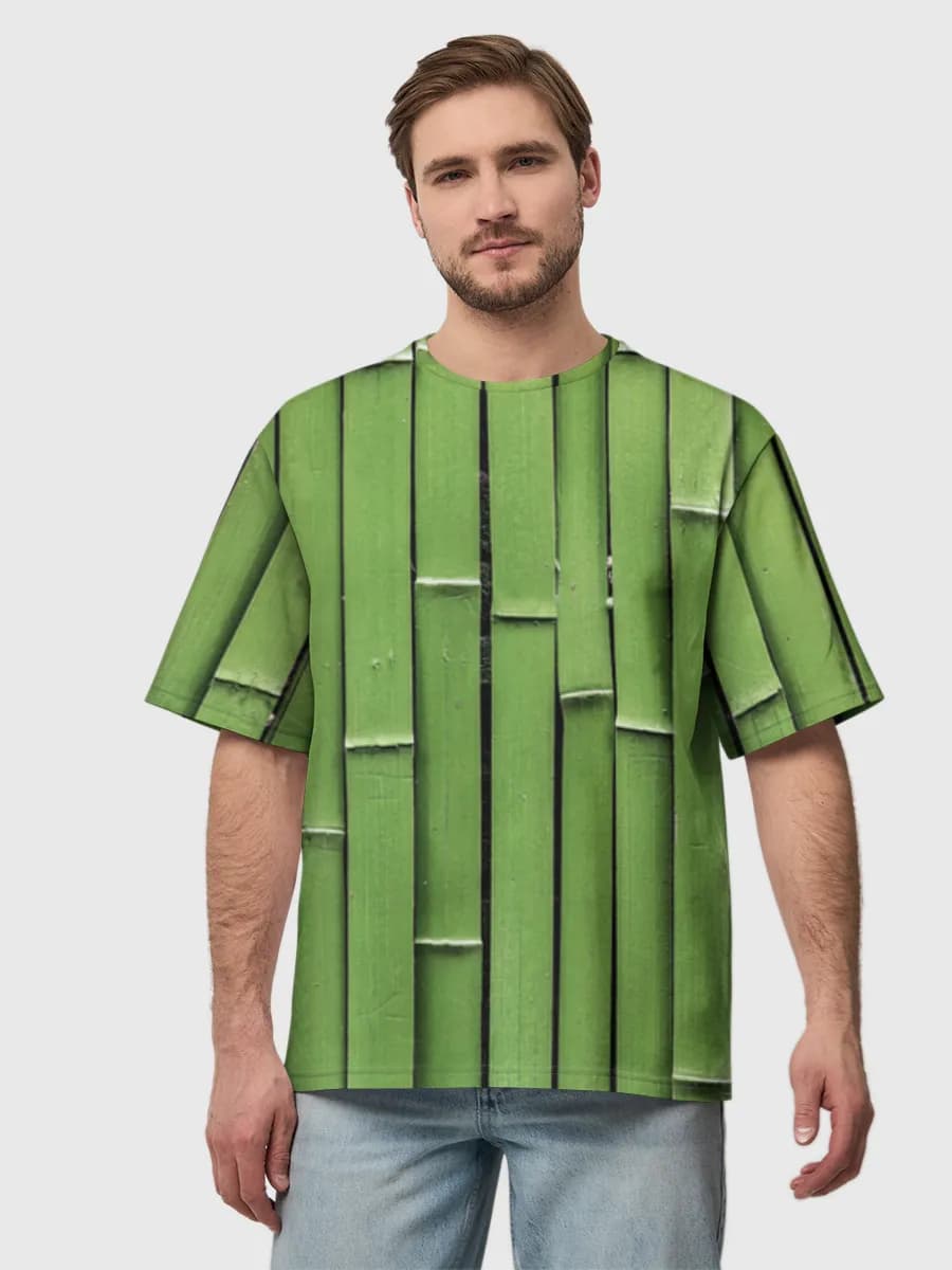 Camiseta de algodón extragrande para hombre