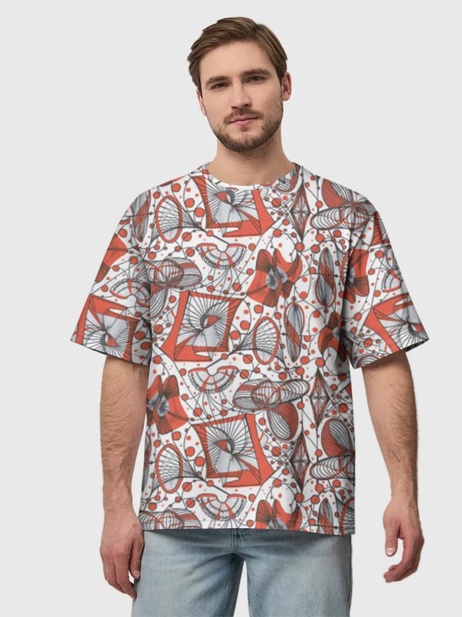 Men's oversized cotton T-shirt