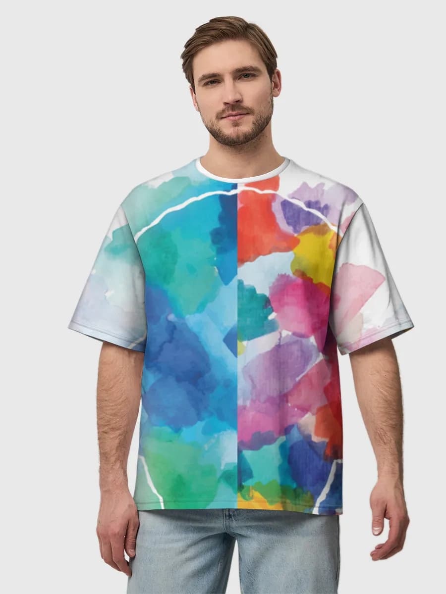 Men's oversized cotton T-shirt