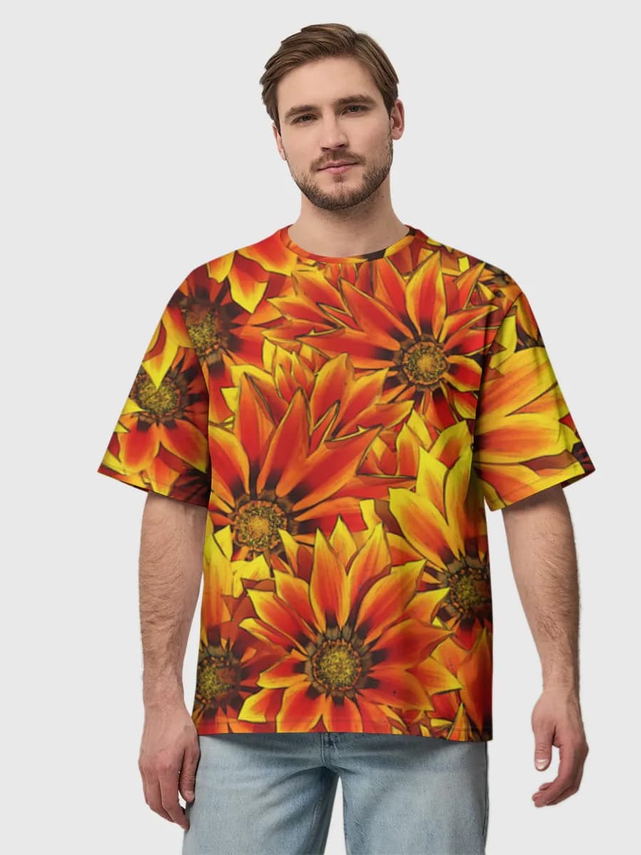 Herren Oversized Baumwoll T-Shirt