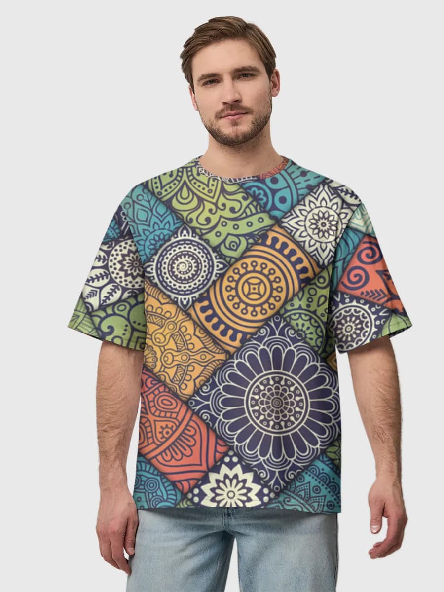 Men's oversized cotton T-shirt