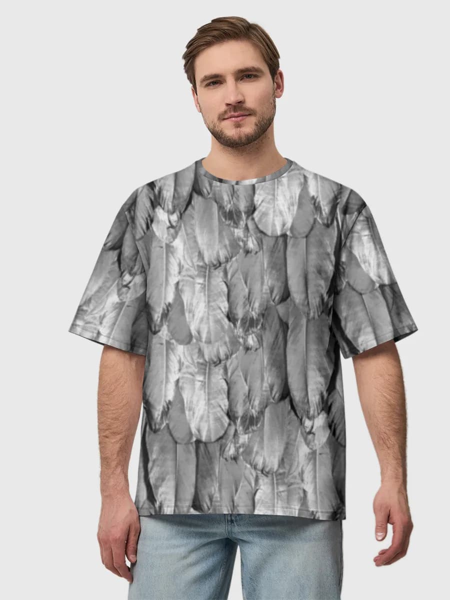 Men's oversized cotton T-shirt