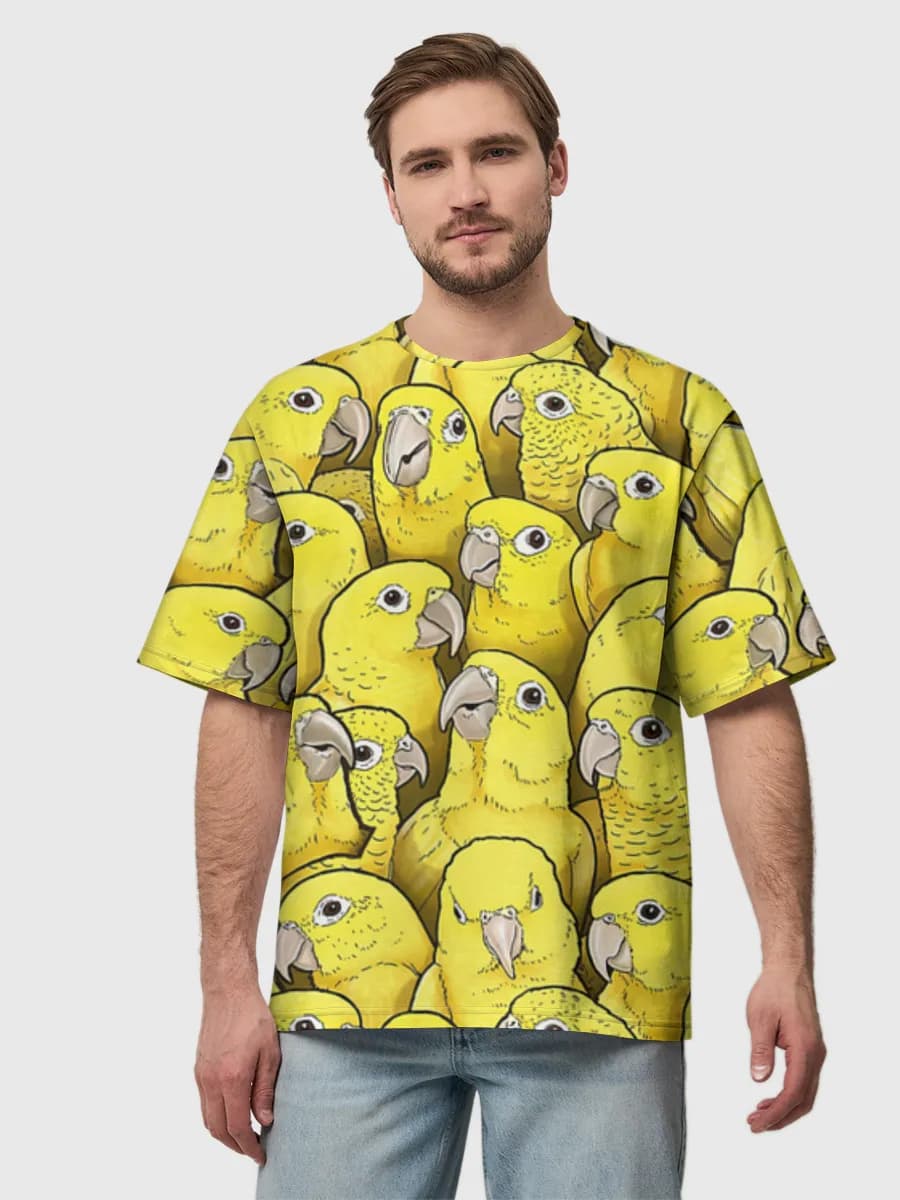 Camiseta de algodón extragrande para hombre