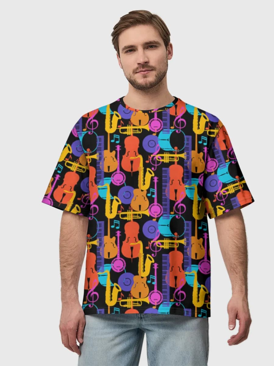Herren Oversized Baumwoll T-Shirt