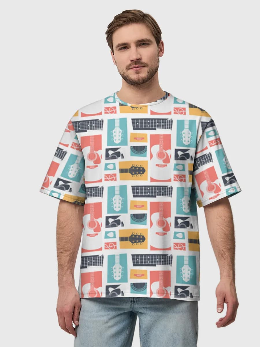 Men's oversized cotton T-shirt