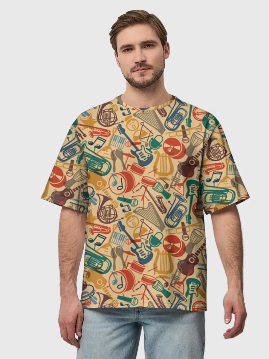 Men's oversized cotton T-shirt