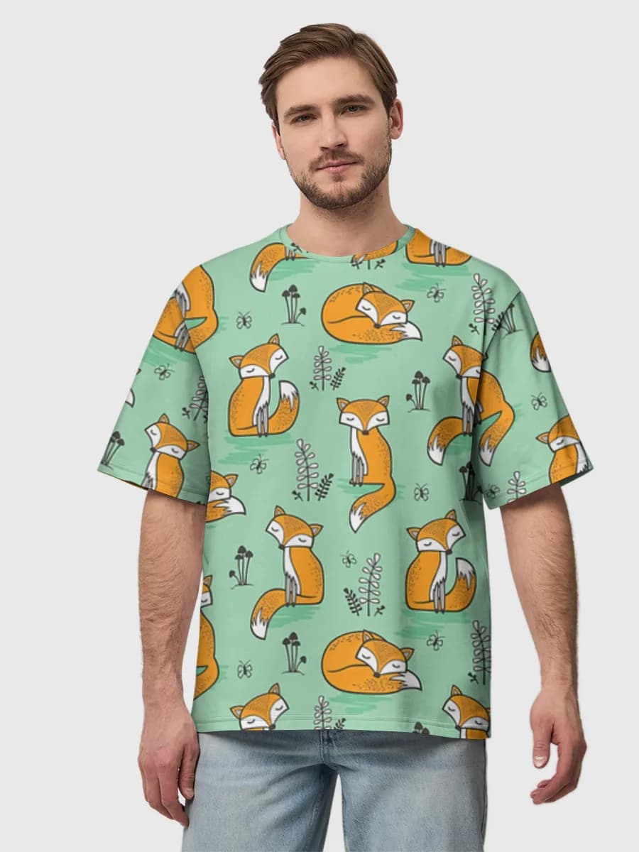Camiseta de algodón extragrande para hombre