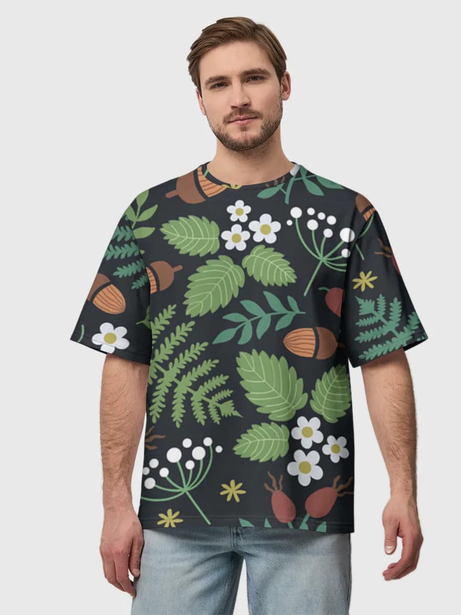 Men's oversized cotton T-shirt