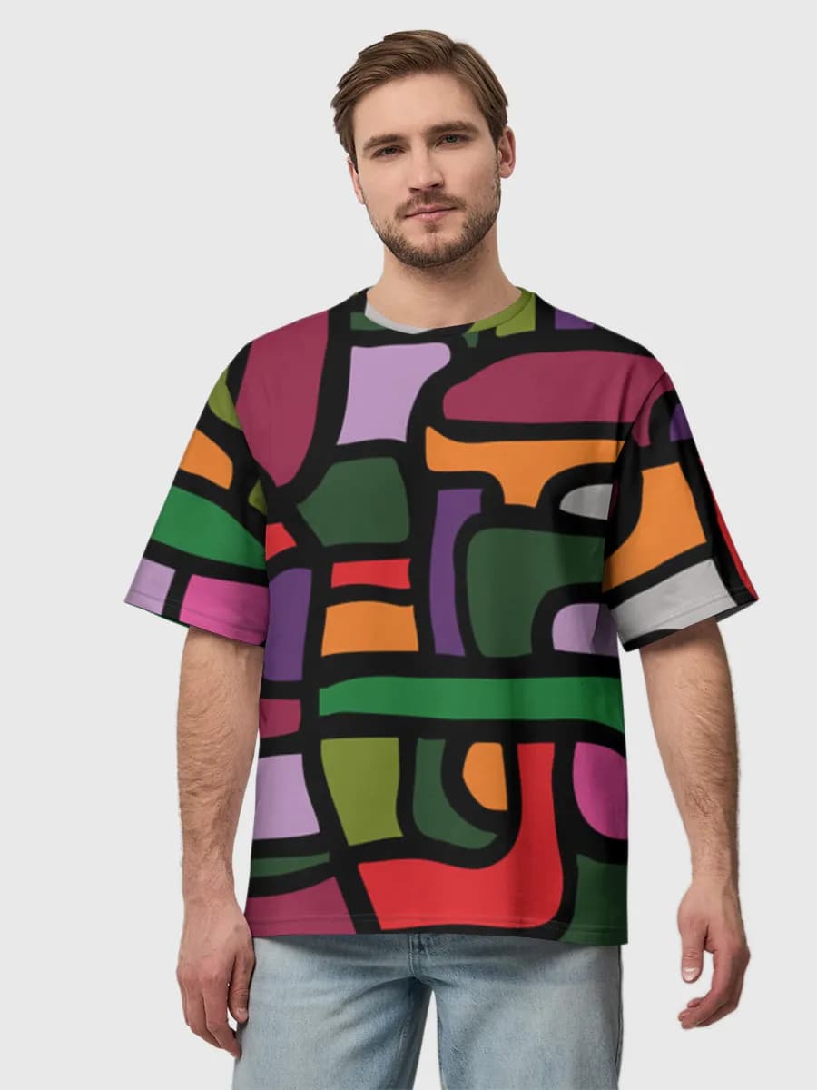 Men's oversized cotton T-shirt