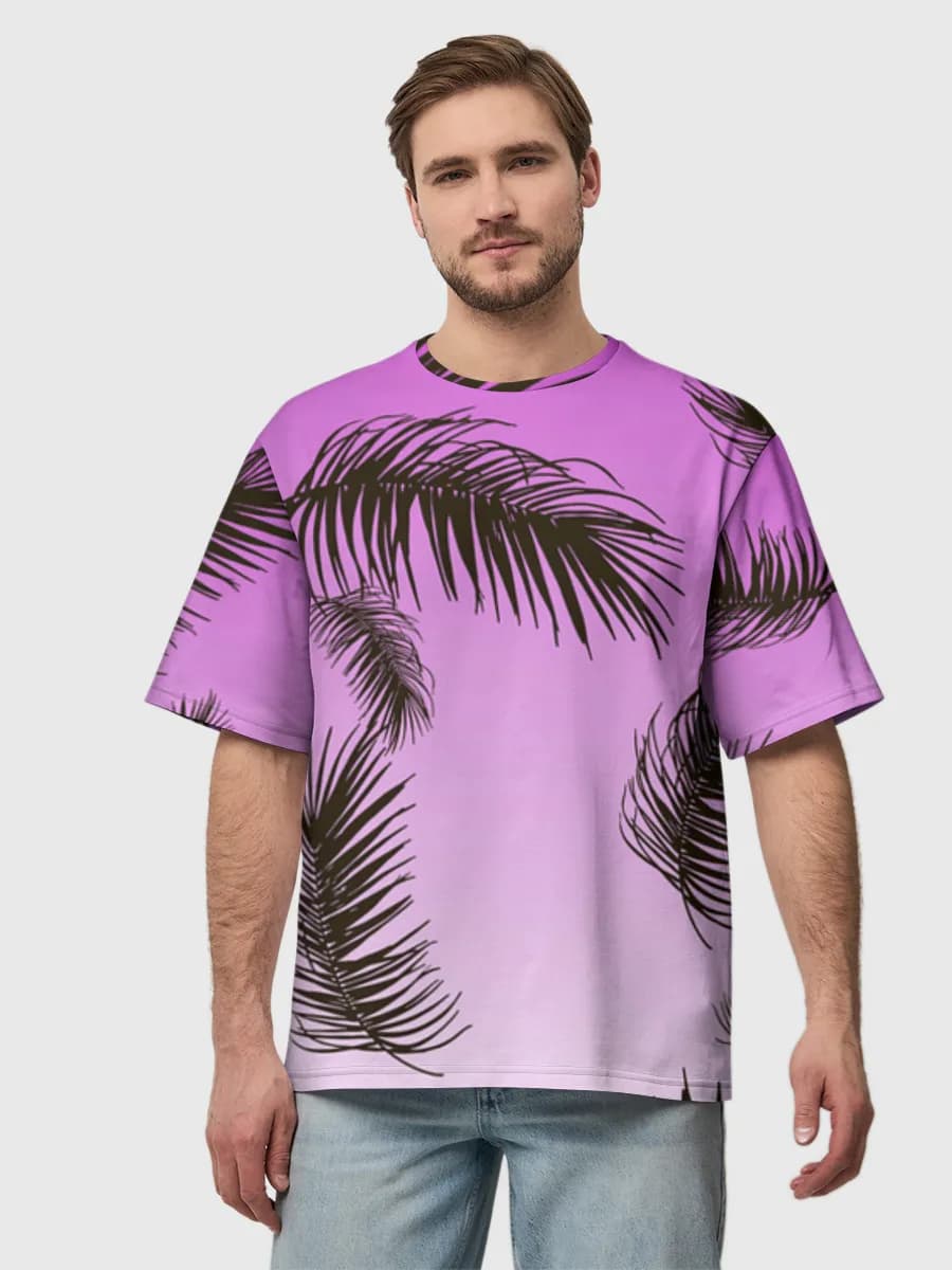 Men's oversized cotton T-shirt