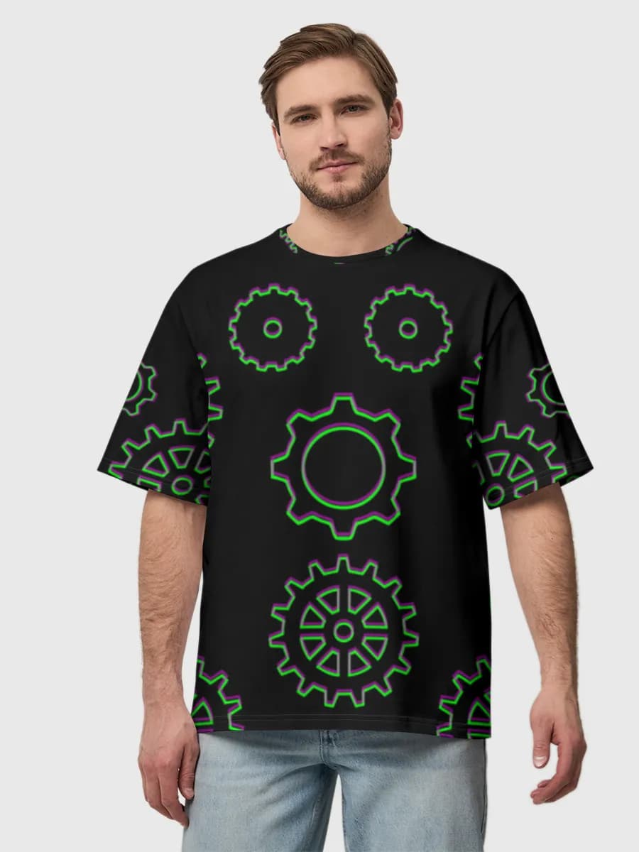 Herren Oversized Baumwoll T-Shirt