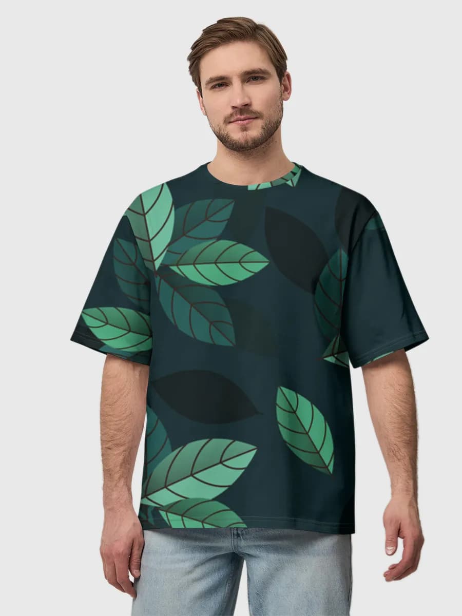 Camiseta de algodón extragrande para hombre