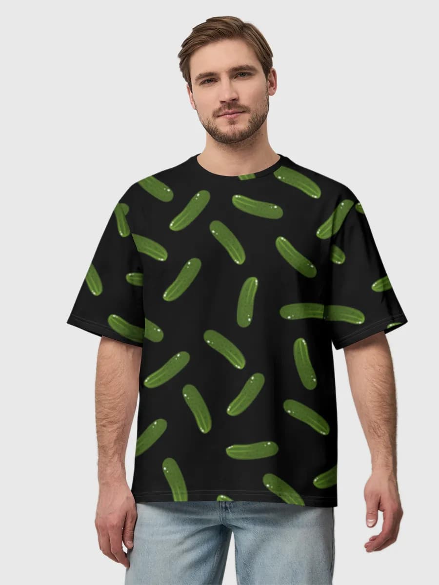 Camiseta de algodón extragrande para hombre