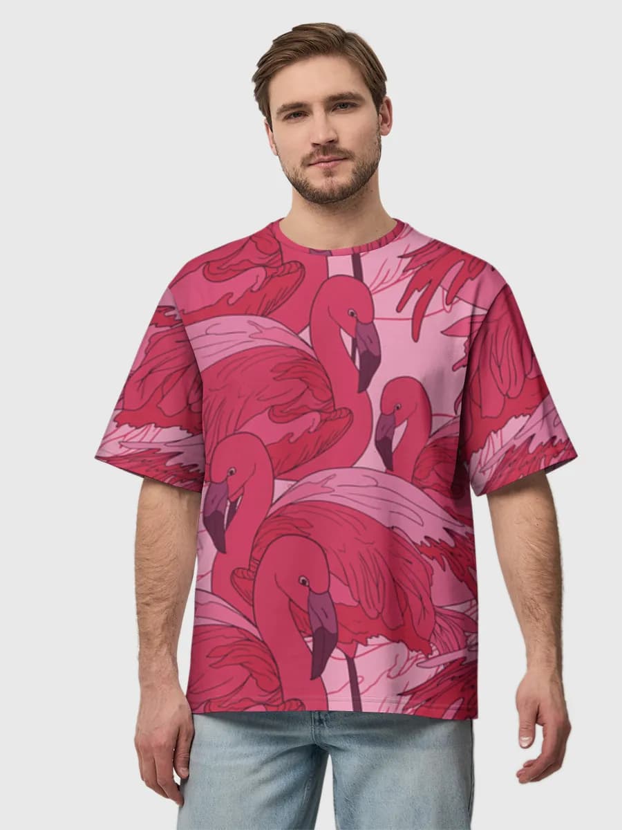 Camiseta de algodón extragrande para hombre