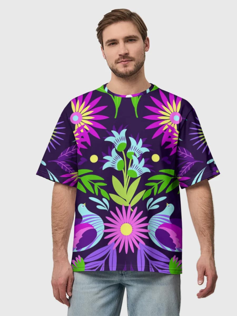 Herren Oversized Baumwoll T-Shirt