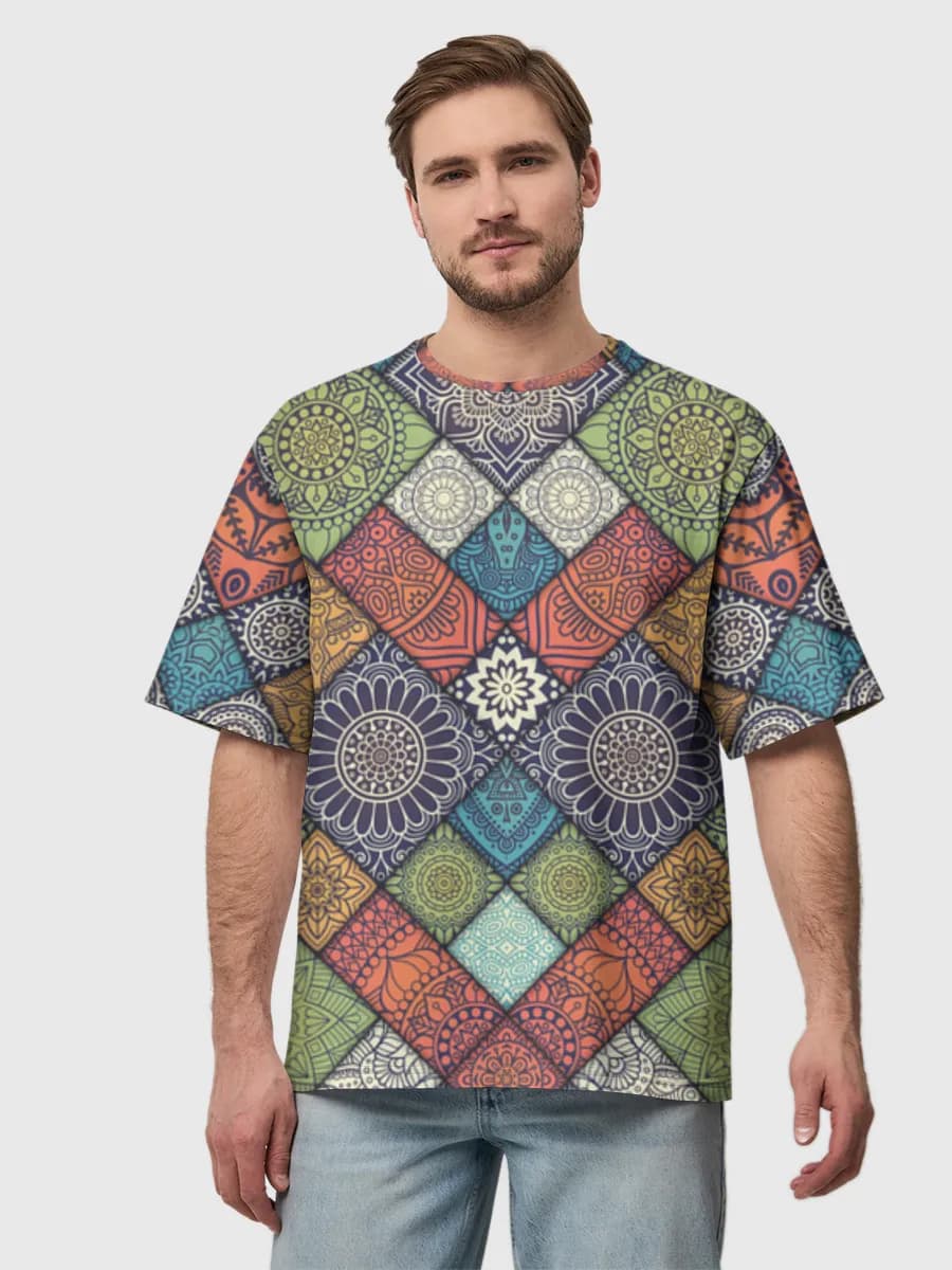 Herren Oversized Baumwoll T-Shirt