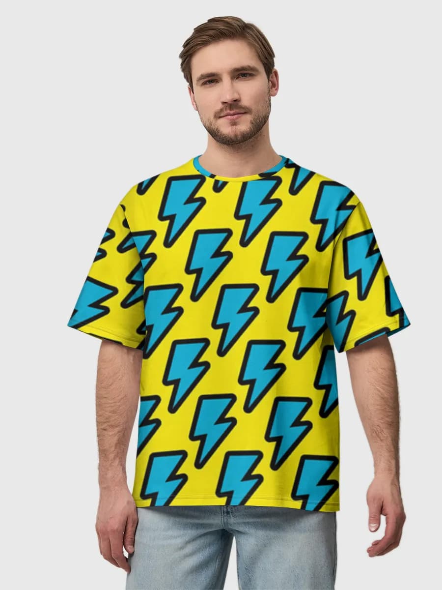 Herren Oversized Baumwoll T-Shirt
