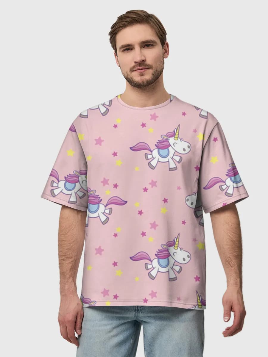 Men's oversized cotton T-shirt