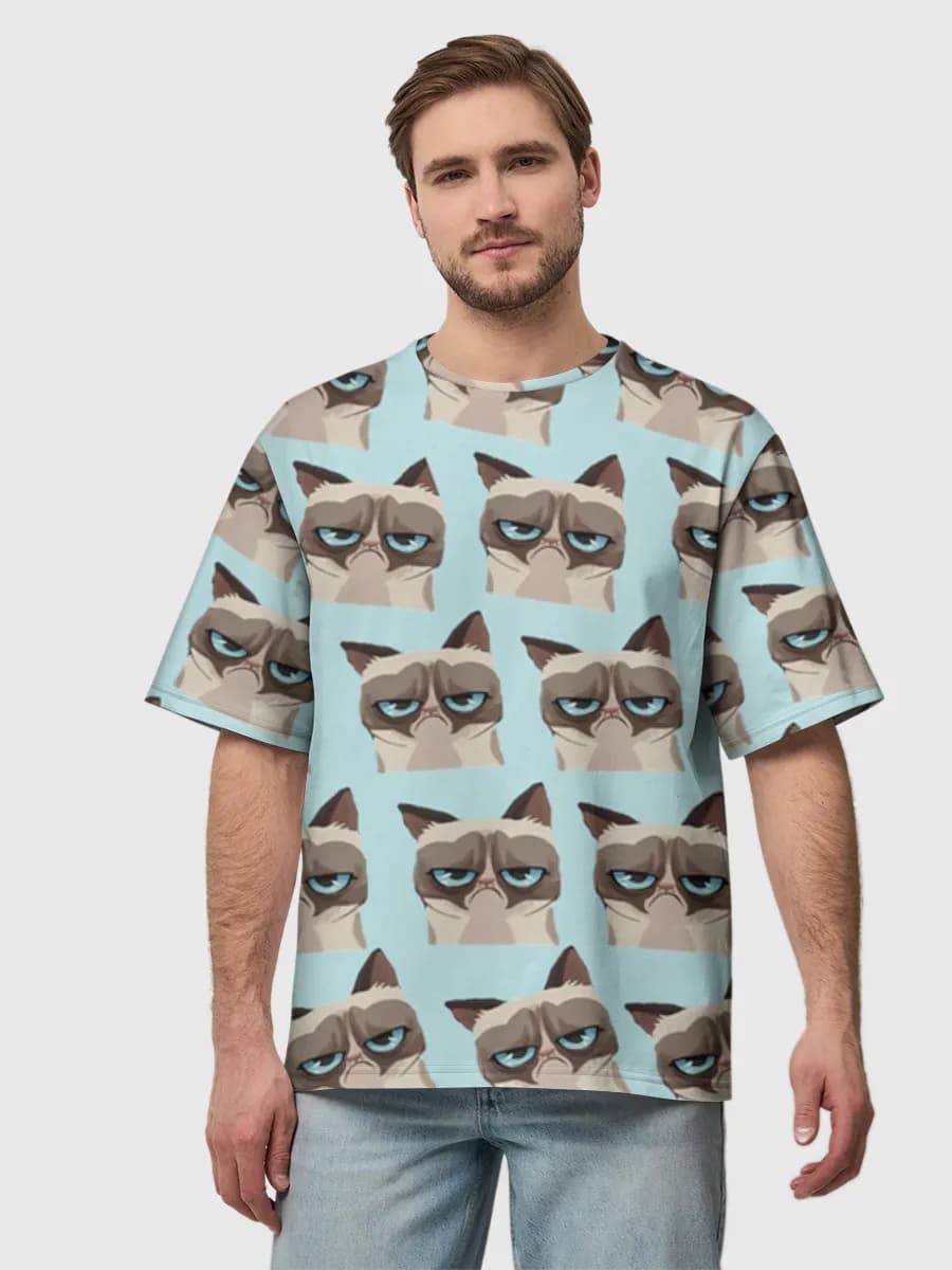 Men's oversized cotton T-shirt