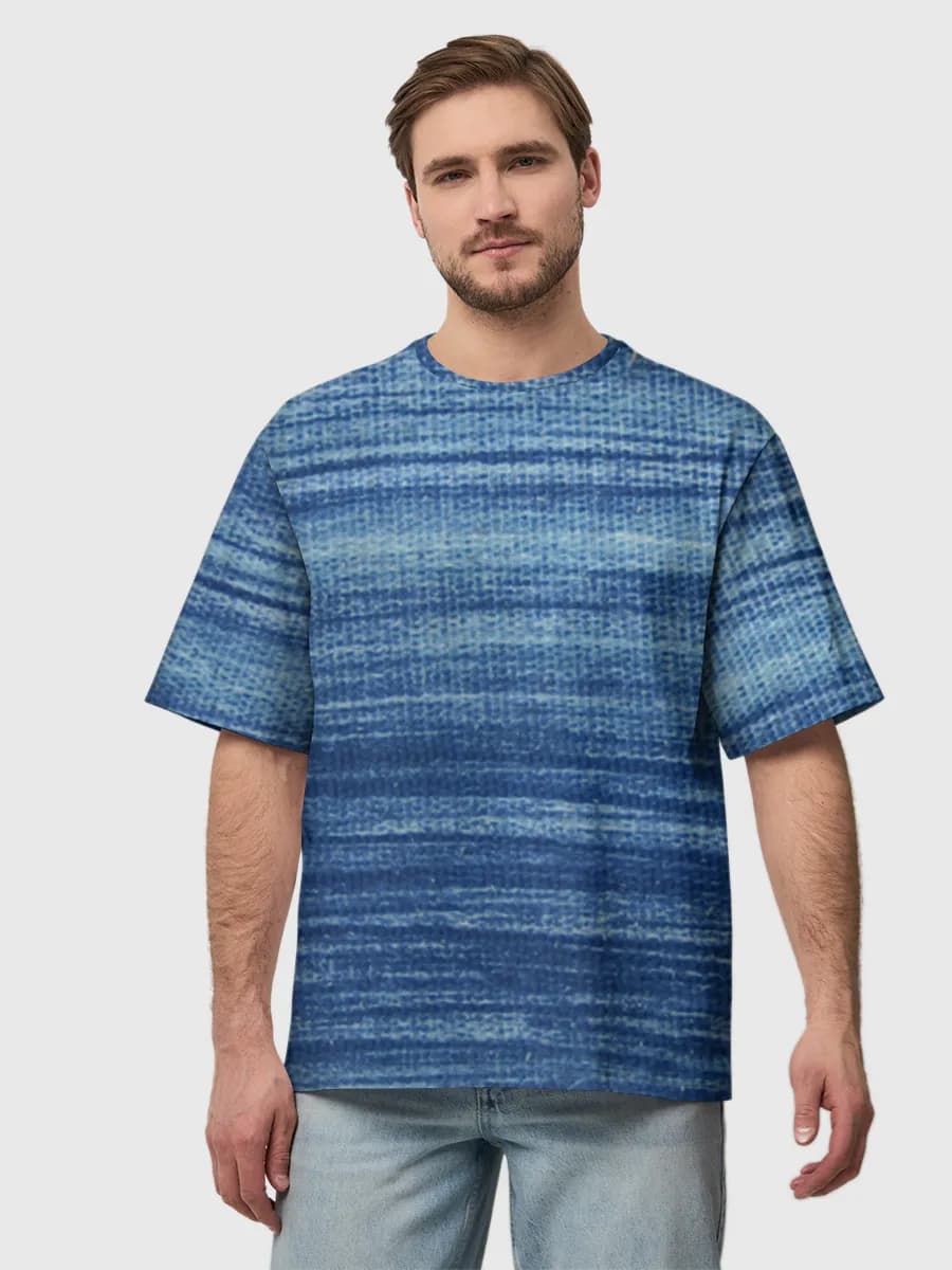 Camiseta de algodón extragrande para hombre