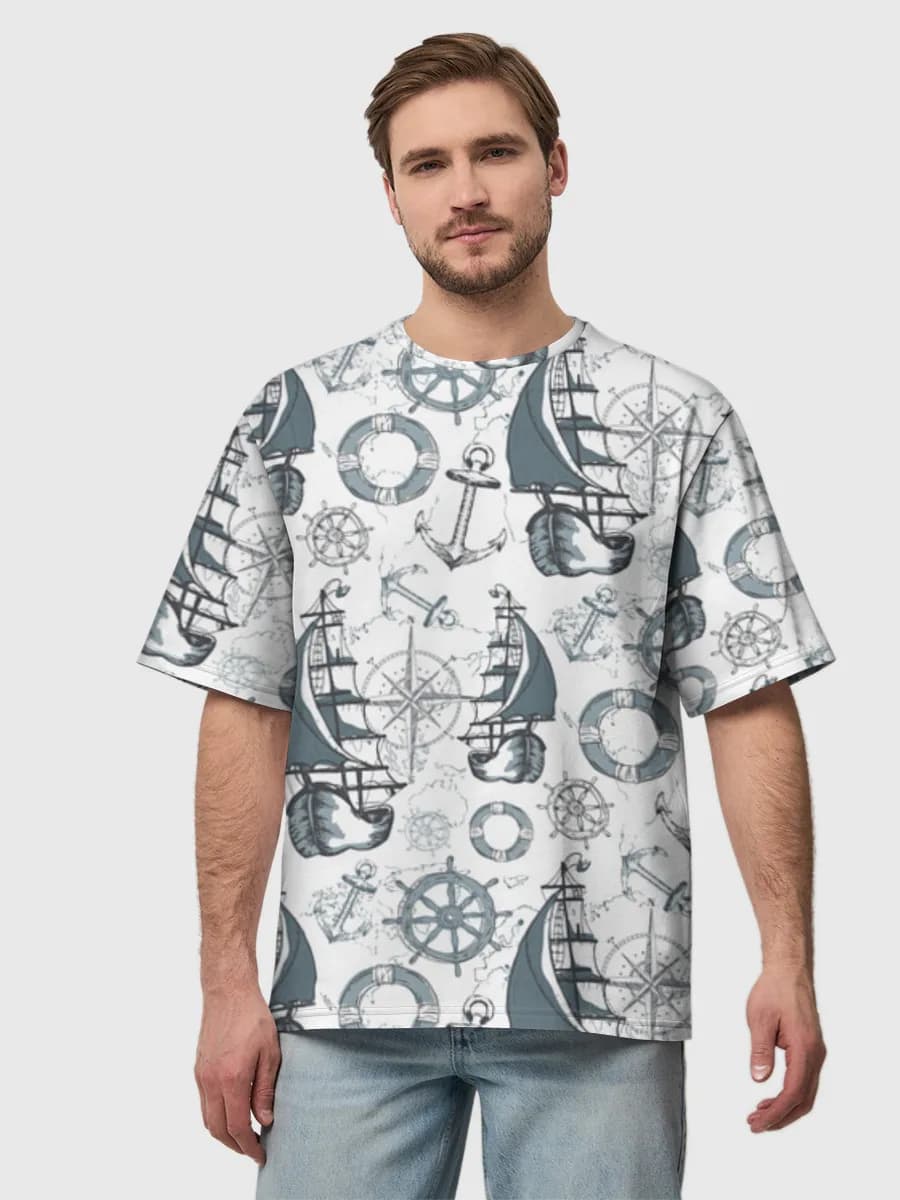Men's oversized cotton T-shirt