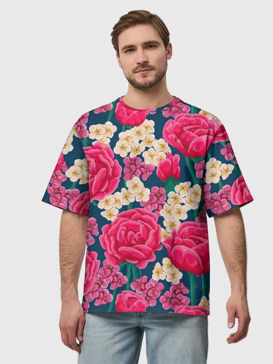 Herren Oversized Baumwoll T-Shirt
