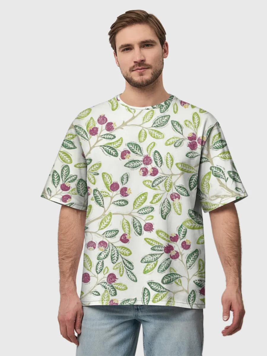 Camiseta de algodón extragrande para hombre