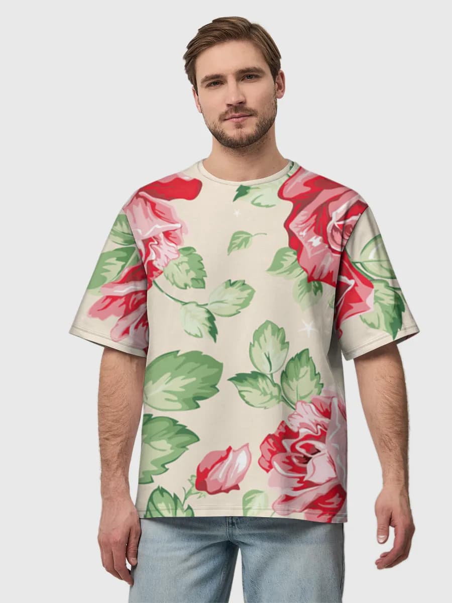 Herren Oversized Baumwoll T-Shirt