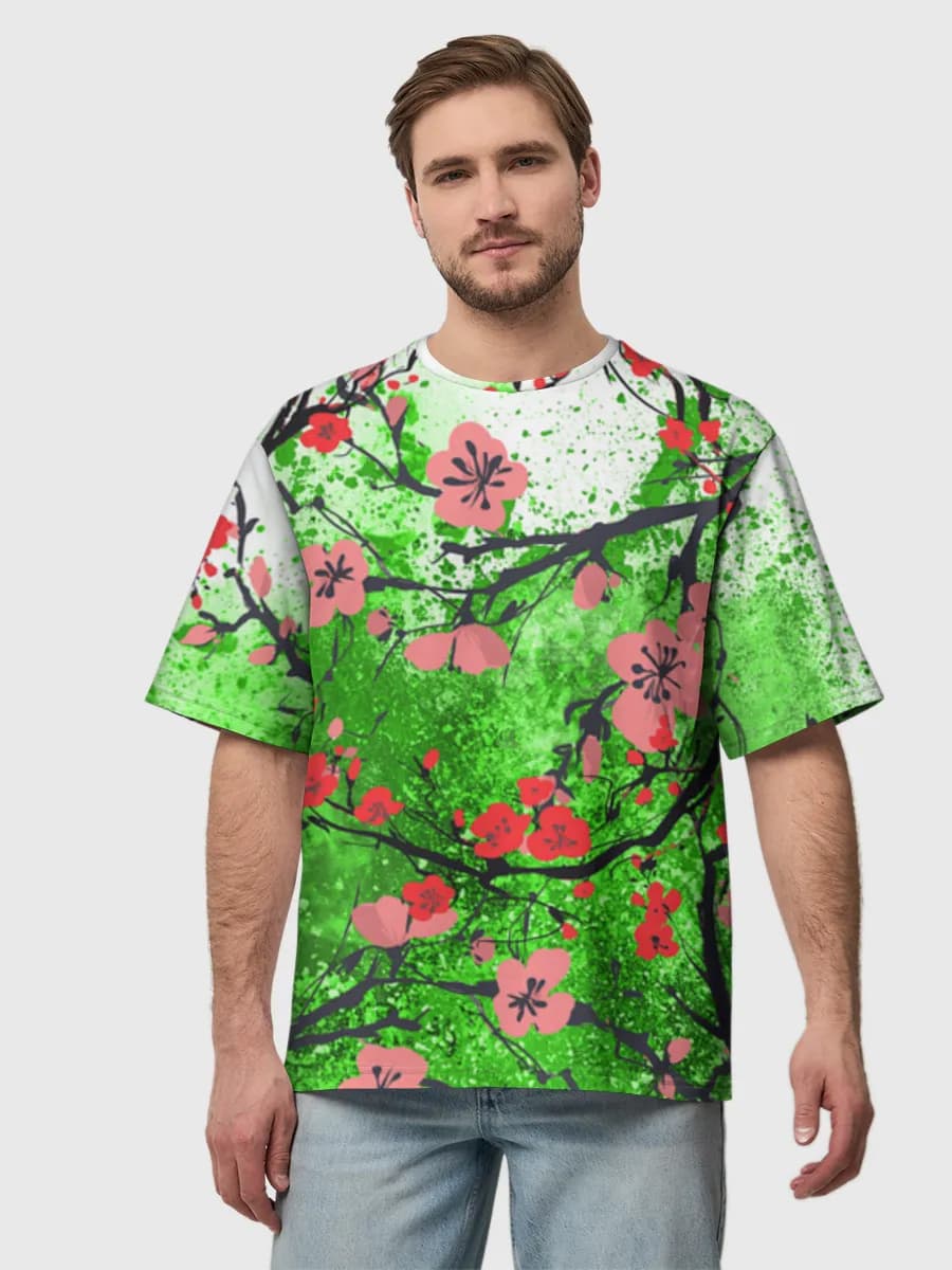 Herren Oversized Baumwoll T-Shirt